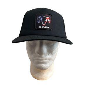 Dodge Ram black SnapBack hat